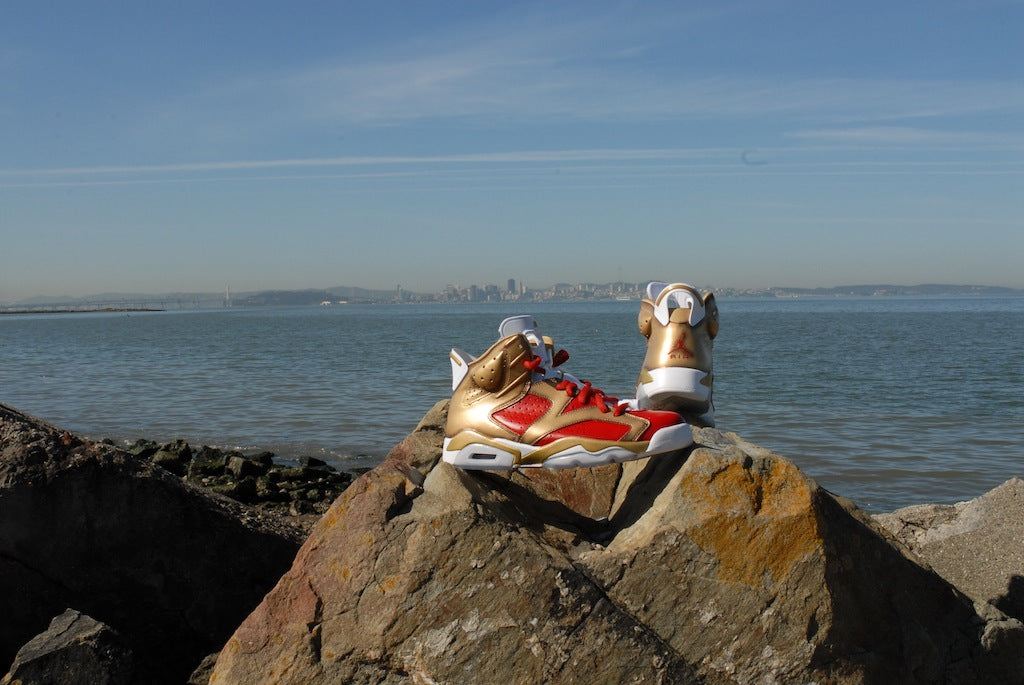 Niners Nike Air Jordan 6 Custom Shoes