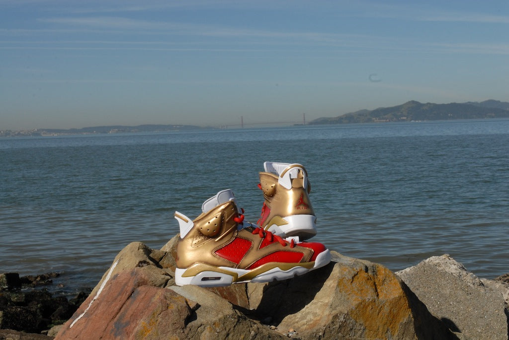 Niners Nike Air Jordan 6 Custom Shoes