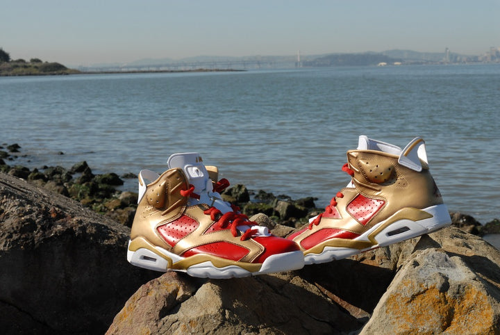 Niners Nike Air Jordan 6 Custom Shoes