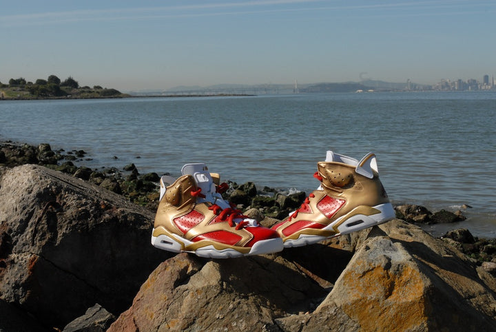 Niners Nike Air Jordan 6 Custom Shoes