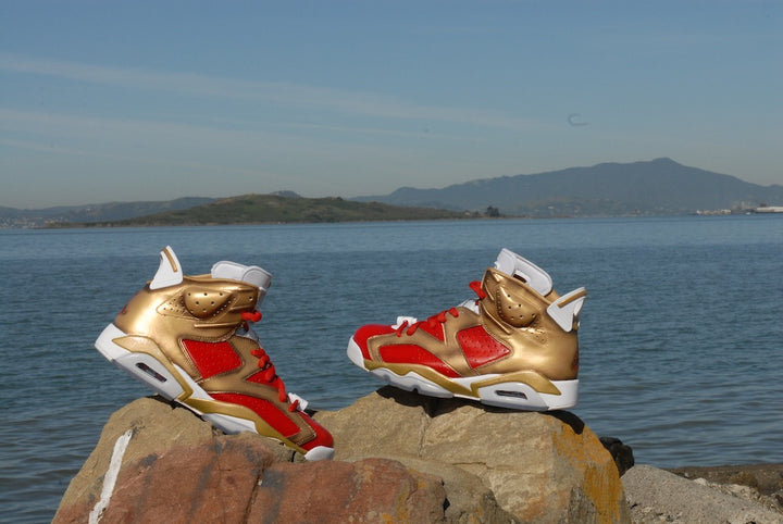 Niners Nike Air Jordan 6 Custom Shoes