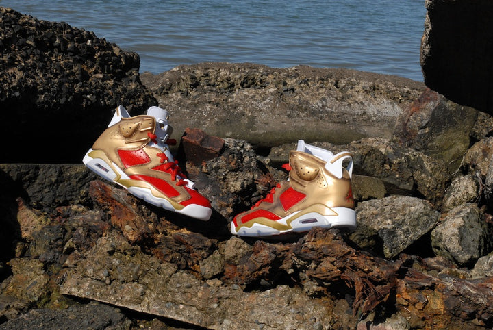 Niners Nike Air Jordan 6 Custom Shoes
