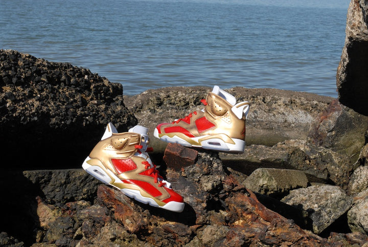 Niners Nike Air Jordan 6 Custom Shoes
