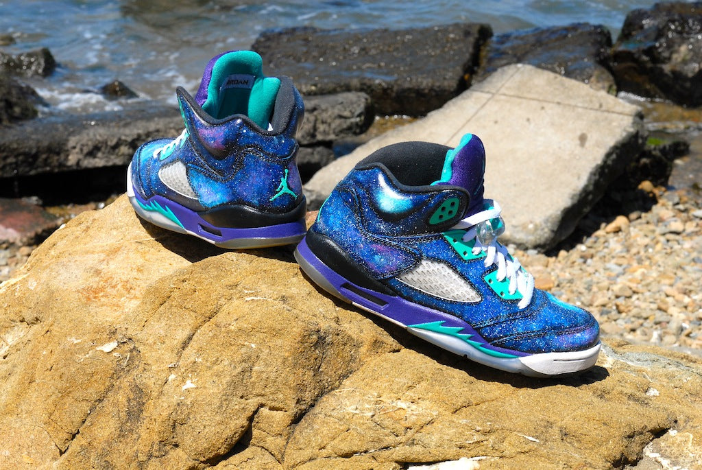galaxy colored jordans