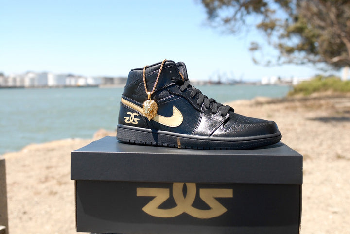The Gold Gods Nike Air Jordan 1 Custom Shoes