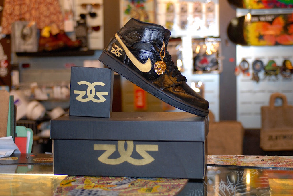 The Gold Gods Nike Air Jordan 1 Custom Shoes