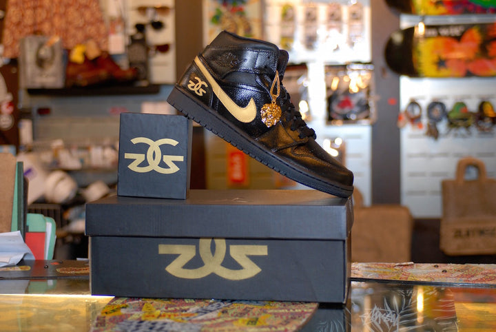 The Gold Gods Nike Air Jordan 1 Custom Shoes