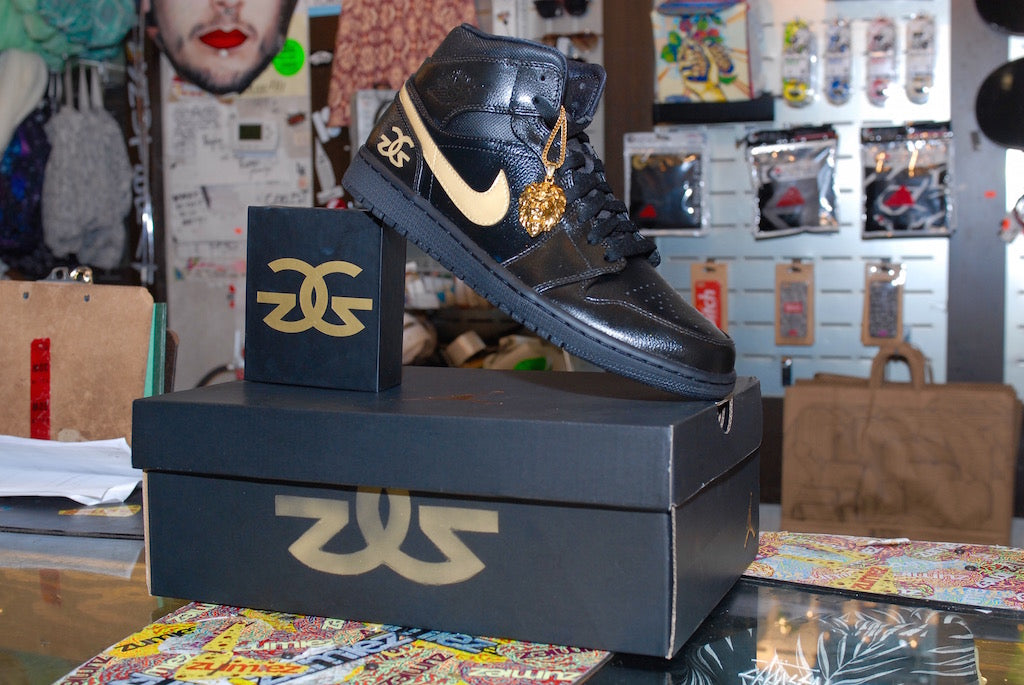 The Gold Gods Nike Air Jordan 1 Custom Shoes