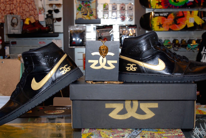 The Gold Gods Nike Air Jordan 1 Custom Shoes