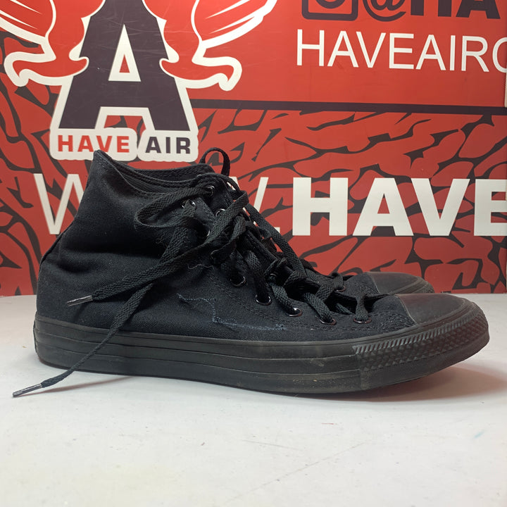 Converse Chuck Taylor All Star Classic High  All Black  Size Mens 9.5/Womens 11.5 Worn
