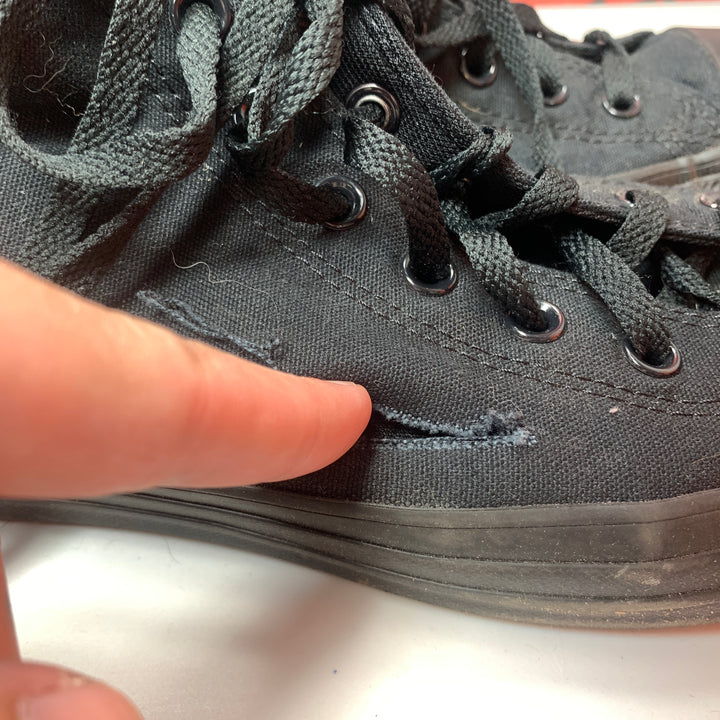 Converse Chuck Taylor All Star Classic High  All Black  Size Mens 9.5/Womens 11.5 Worn