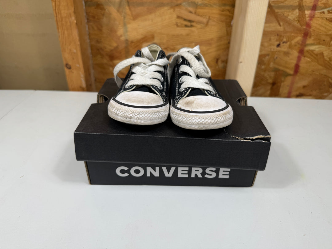 Converse Chuck Taylor All Star Canvas Black/White  Size 6C (Infant & Toddler) Worn 7J235