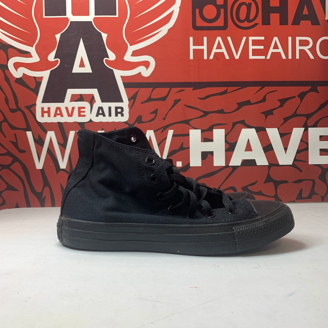 Converse Chuck Taylor All Star Classic High All Black  Size Mens 5.5/Womens 7.5 Worn