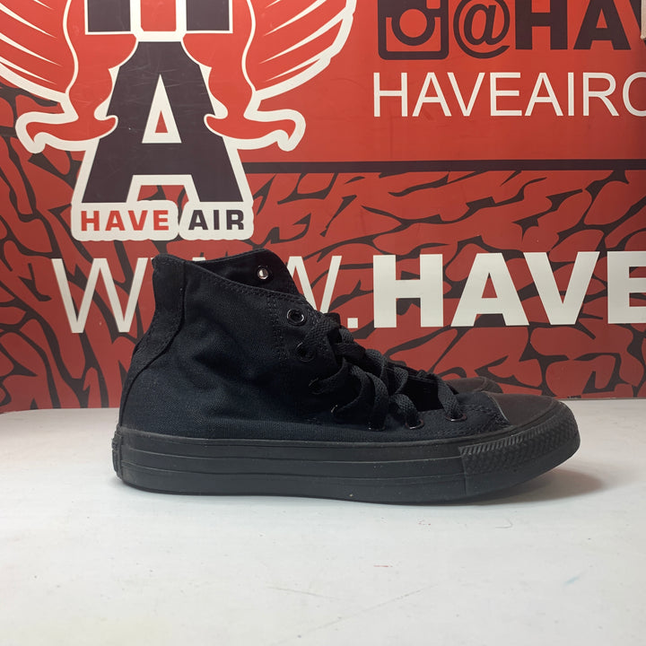 Converse Chuck Taylor All Star Classic High All Black  Size Mens 5.5/Womens 7.5 Worn