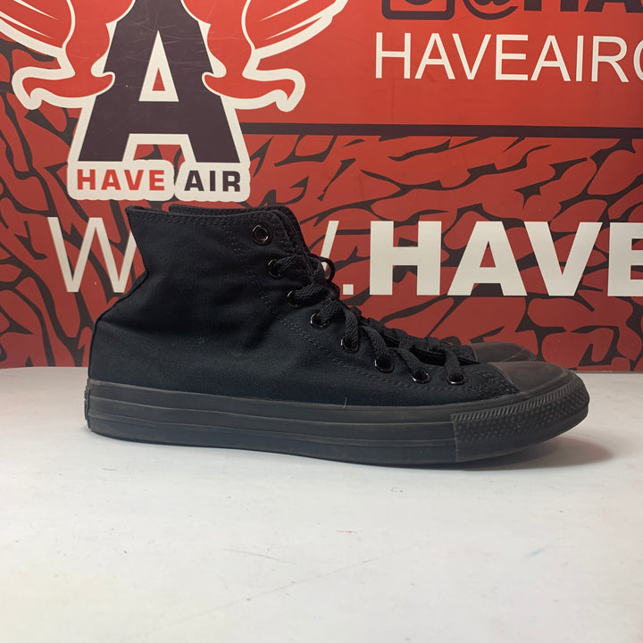 Converse Chuck Taylor All Star Classic High All Black  Size Mens 9/Womens 11 Worn