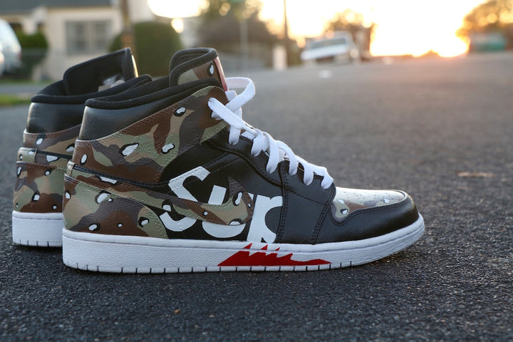 Supreme Nike Jordan 1 Custom Shoes