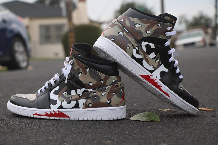 Supreme Nike Jordan 1 Custom Shoes