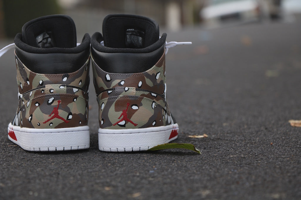 Supreme Nike Jordan 1 Custom Shoes – HaveAir
