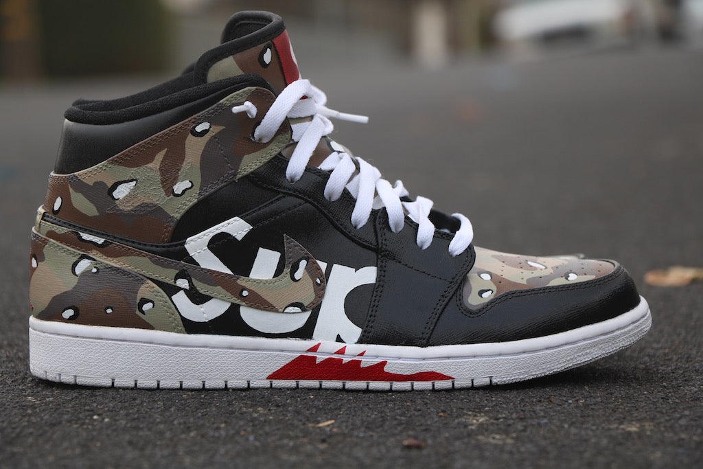 Supreme Nike Jordan 1 Custom Shoes