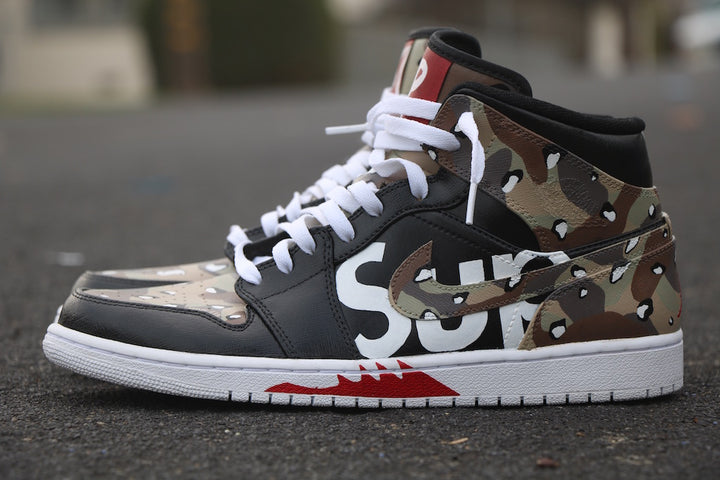 Supreme Nike Jordan 1 Custom Shoes