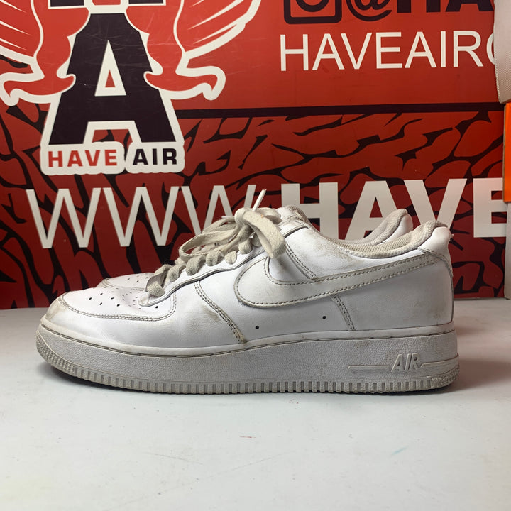 Nike Air Force 1 Low All White  Size Men's 8.5/Women's 10 Worn