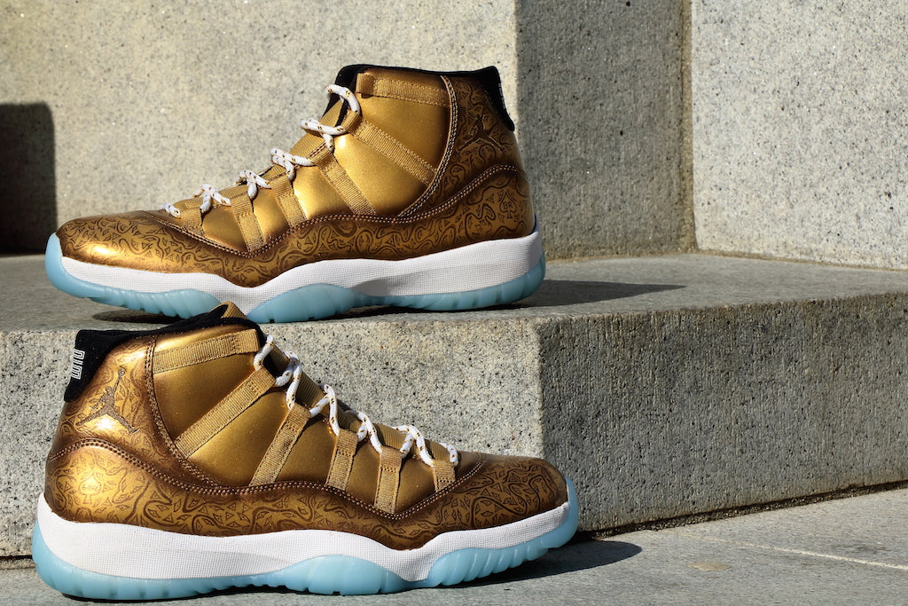 Ace of Spades Jordan 11 Custom Hand Painted Shoes