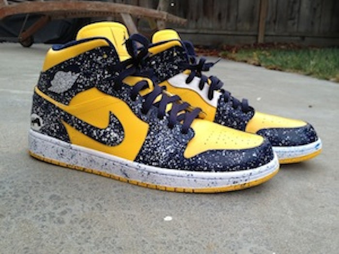 Warriors Ground Nike Air Jordan 1 Custom Shoes