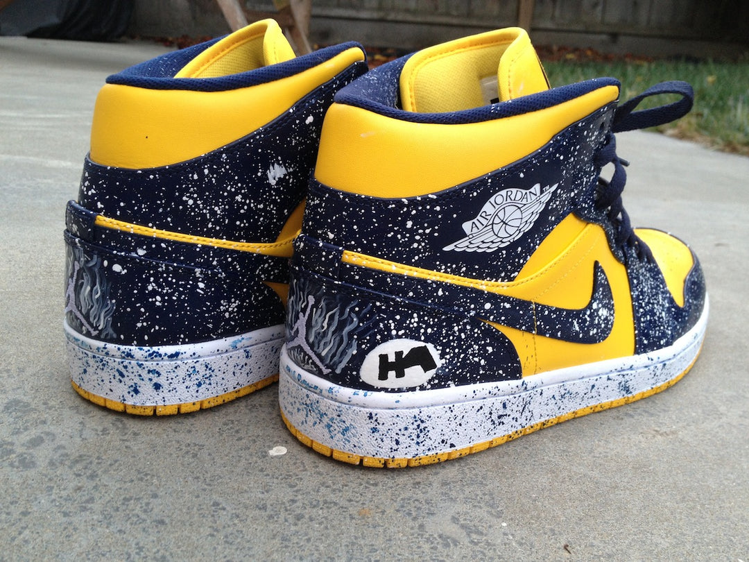 Warriors Ground Nike Air Jordan 1 Custom Shoes