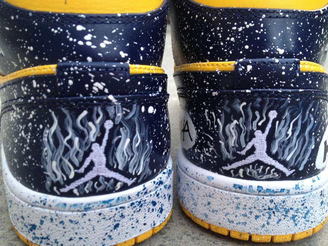 Warriors Ground Nike Air Jordan 1 Custom Shoes