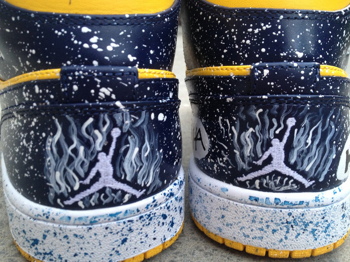 Warriors Ground Nike Air Jordan 1 Custom Shoes