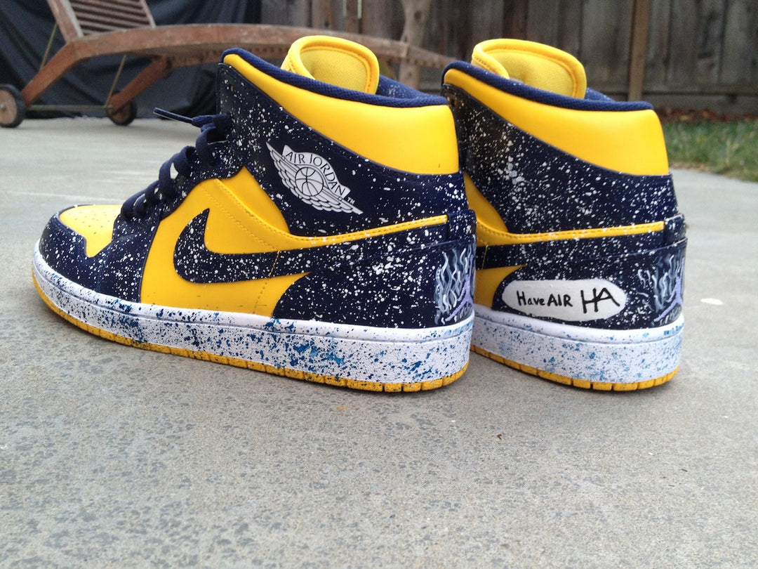 Warriors Ground Nike Air Jordan 1 Custom Shoes
