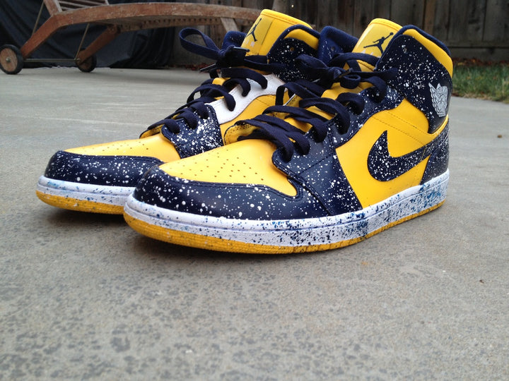 Warriors Ground Nike Air Jordan 1 Custom Shoes