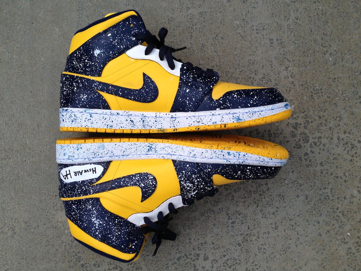 Warriors Ground Nike Air Jordan 1 Custom Shoes