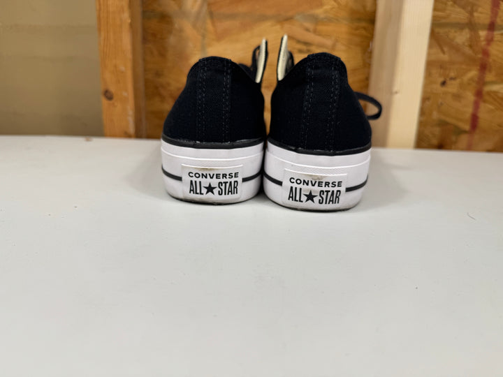 Converse Chuck Taylor All Star Lift Platform Canvas Black/White Womens Size 8.5 Lightly Worn 560250F