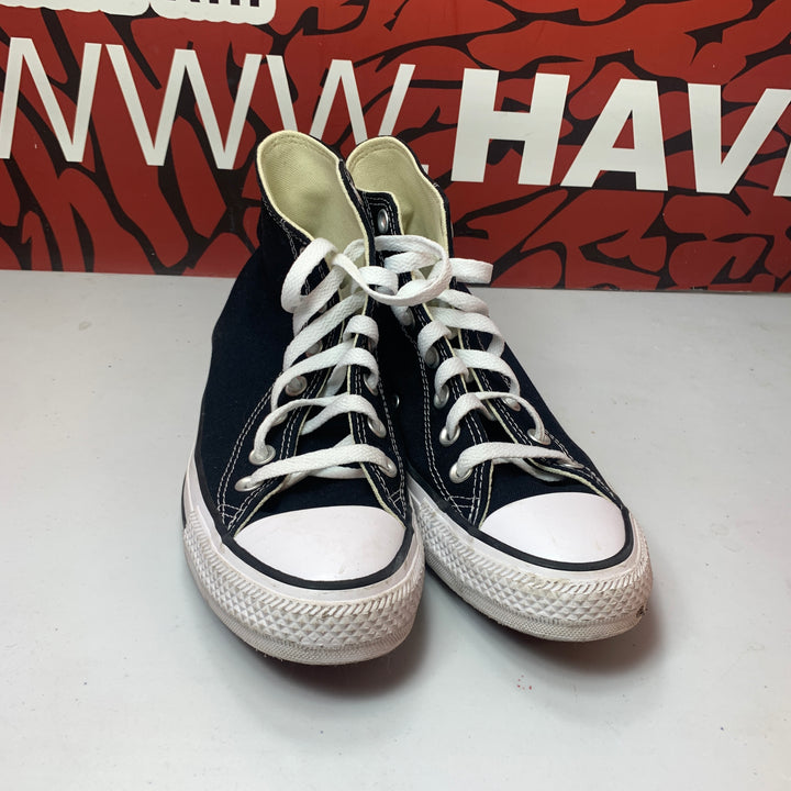 Converse Chuck Taylor All Star Classic High  Black/White  Size Mens 5.5/Womens 7.5 Worn