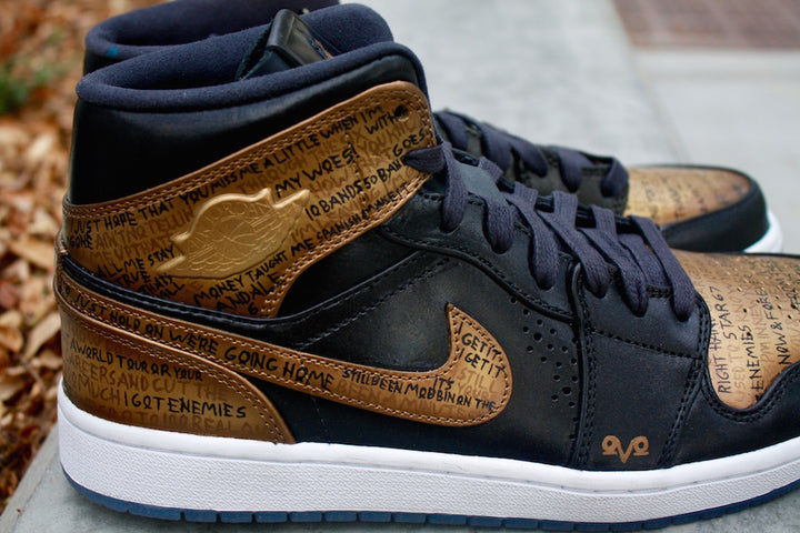 OVO Nike Air Jordan 1 Custom Shoes