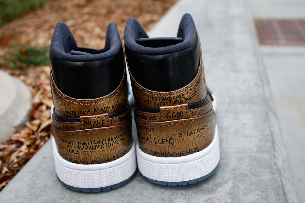 OVO Nike Air Jordan 1 Custom Shoes