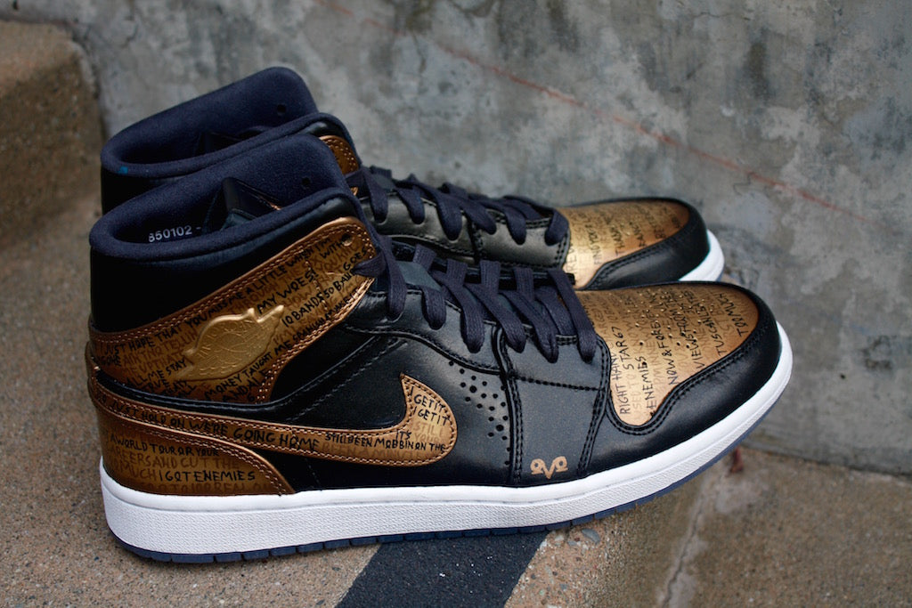 OVO Nike Air Jordan 1 Custom Shoes