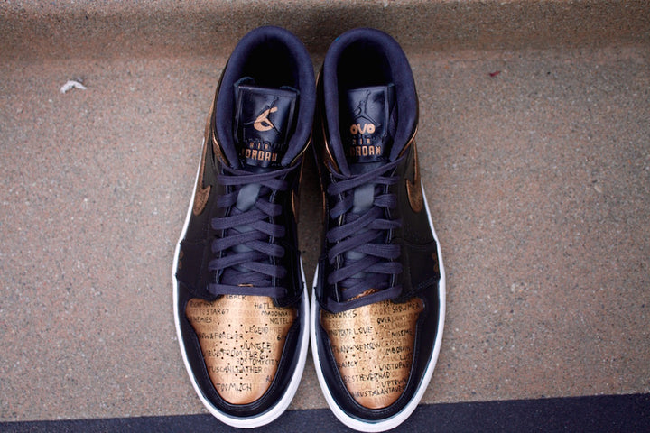 OVO Nike Air Jordan 1 Custom Shoes