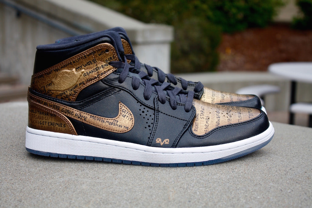 OVO Nike Air Jordan 1 Custom Shoes