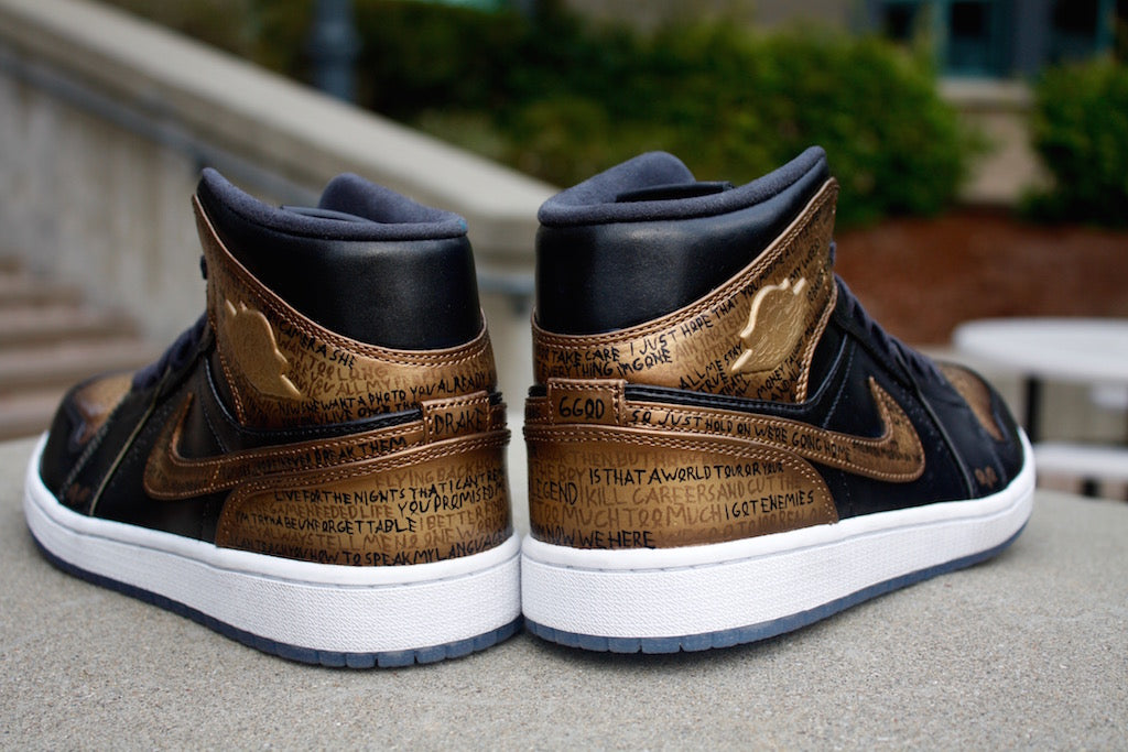 OVO Nike Air Jordan 1 Custom Shoes