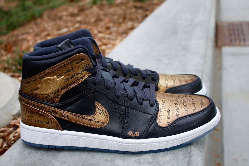 OVO Nike Air Jordan 1 Custom Shoes