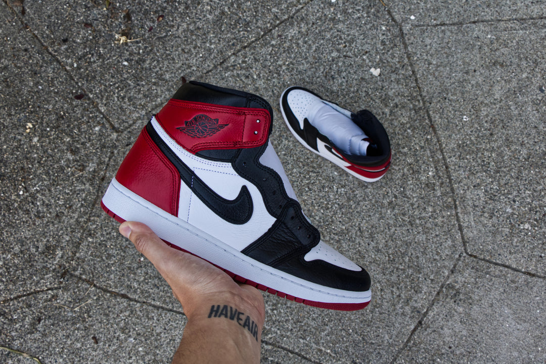 Black Toe Bloodline Nike Air Jordan 1 Conversion