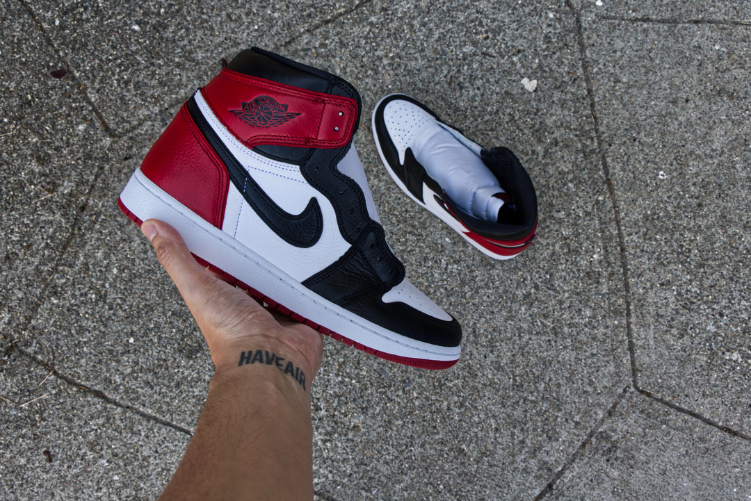 Black Toe Bloodline Nike Air Jordan 1 Conversion