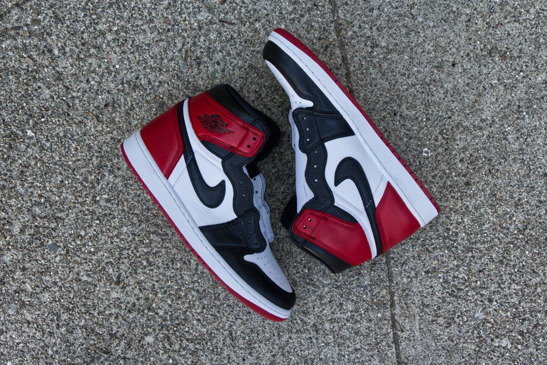 Black Toe Bloodline Nike Air Jordan 1 Conversion