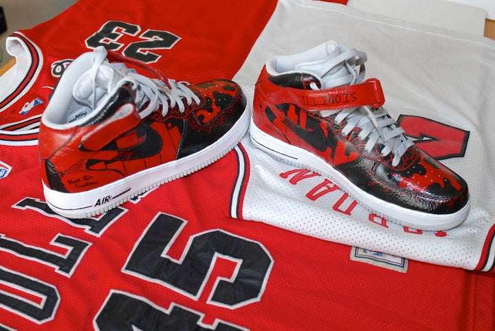 What The Chicago Nike Air Force 1 Custom Shoes