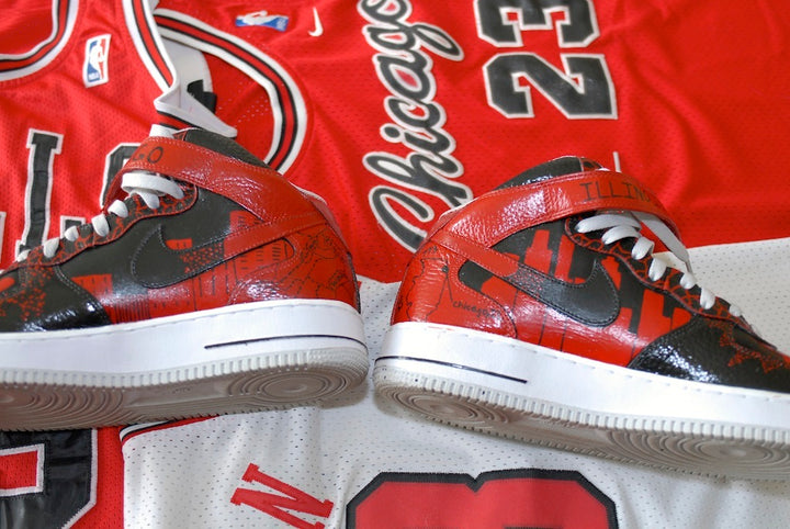 What The Chicago Nike Air Force 1 Custom Shoes