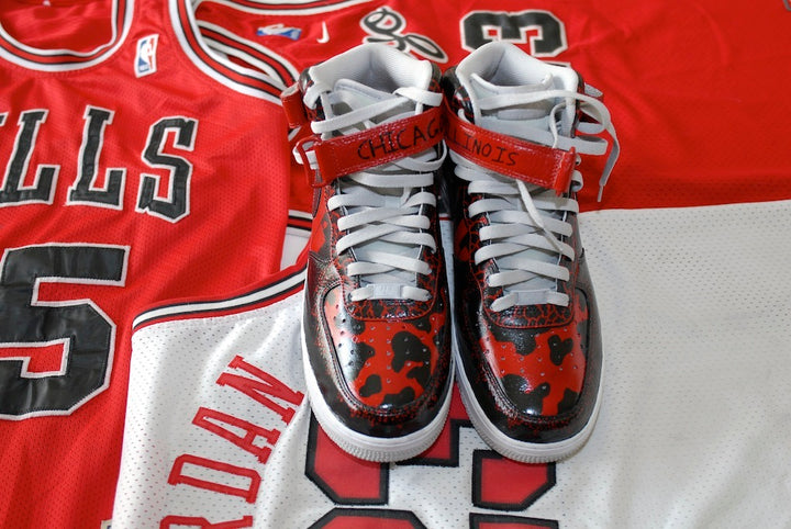 What The Chicago Nike Air Force 1 Custom Shoes