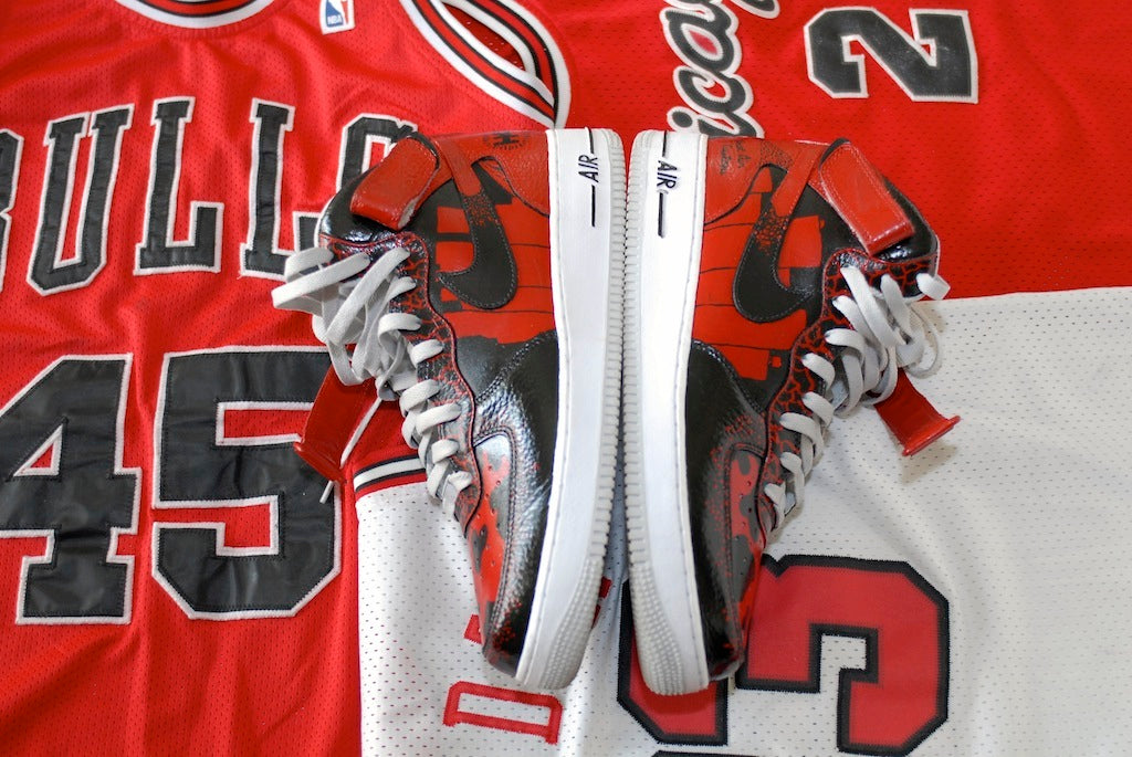 What The Chicago Nike Air Force 1 Custom Shoes