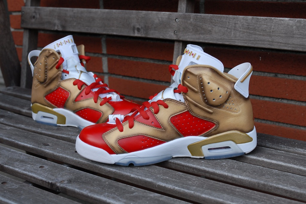 Niners Nike Air Jordan 6 Custom Shoes